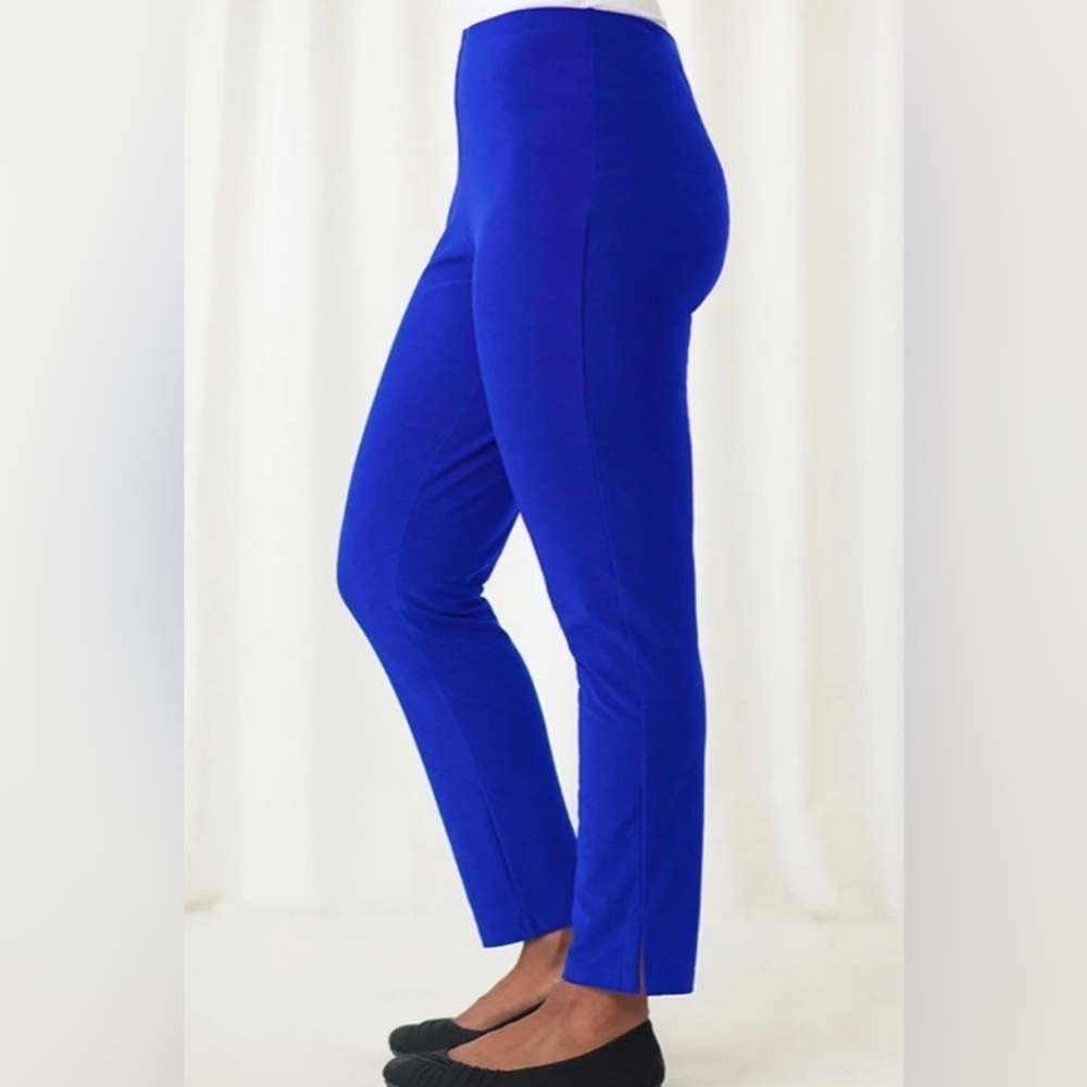 SYMPLI SZ 16 Slim Leg Pull On Elastic Waist High Rise Wardrobe Staple Pants
